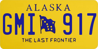 AK license plate GMI917