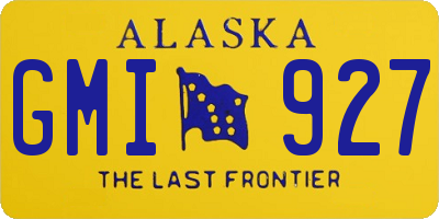 AK license plate GMI927