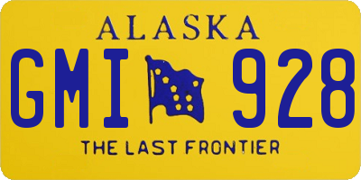 AK license plate GMI928