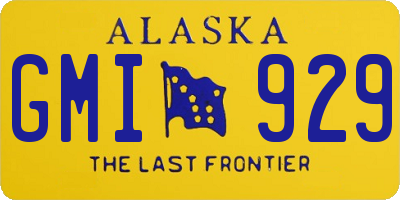 AK license plate GMI929