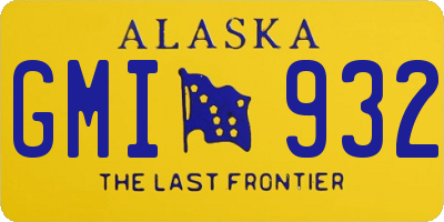 AK license plate GMI932