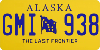 AK license plate GMI938