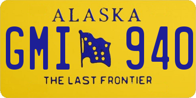 AK license plate GMI940