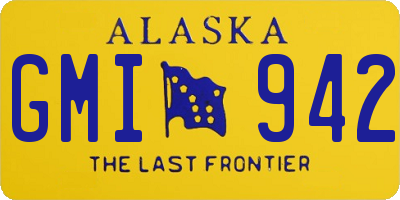 AK license plate GMI942