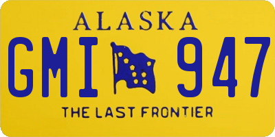 AK license plate GMI947