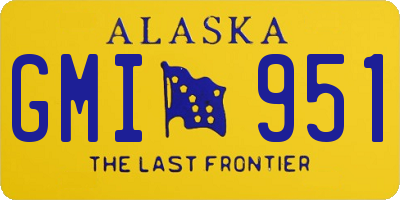 AK license plate GMI951