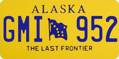 AK license plate GMI952