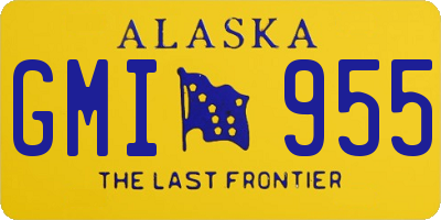 AK license plate GMI955