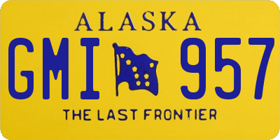 AK license plate GMI957