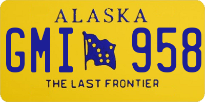 AK license plate GMI958