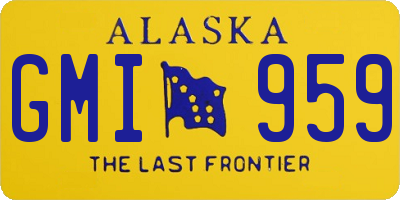 AK license plate GMI959