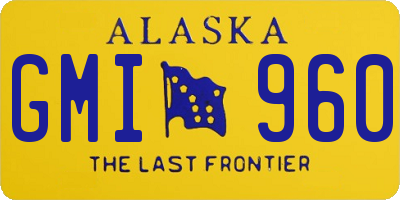 AK license plate GMI960