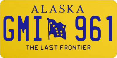 AK license plate GMI961