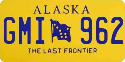 AK license plate GMI962