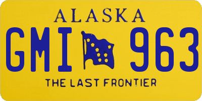 AK license plate GMI963