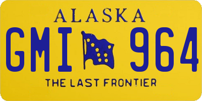 AK license plate GMI964