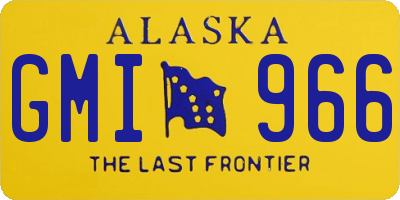 AK license plate GMI966