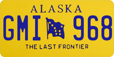 AK license plate GMI968