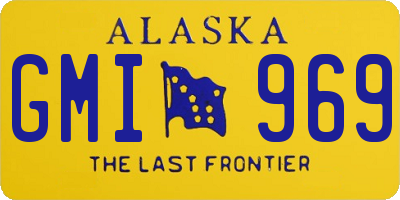 AK license plate GMI969