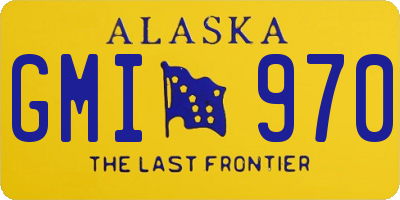 AK license plate GMI970