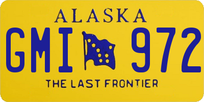 AK license plate GMI972