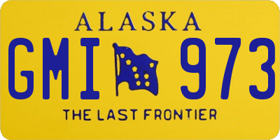 AK license plate GMI973