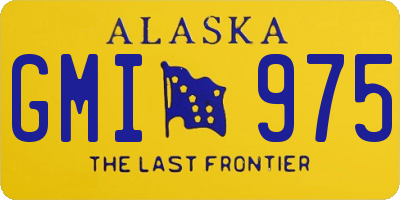 AK license plate GMI975