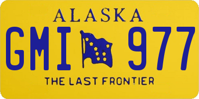 AK license plate GMI977