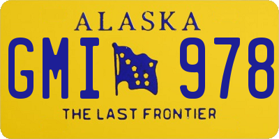 AK license plate GMI978