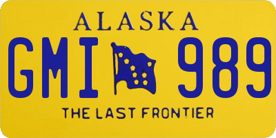 AK license plate GMI989