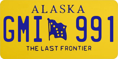 AK license plate GMI991