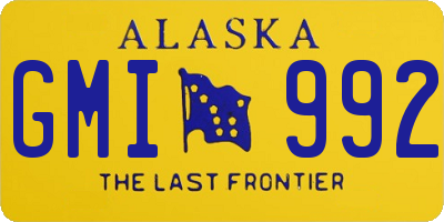 AK license plate GMI992