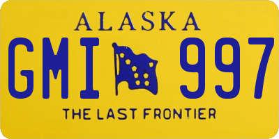 AK license plate GMI997