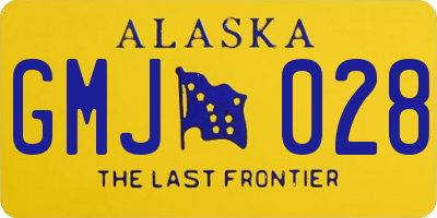 AK license plate GMJ028