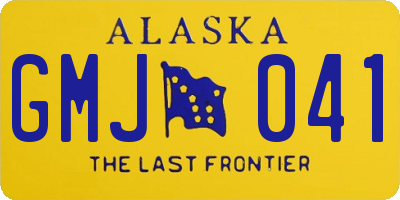 AK license plate GMJ041