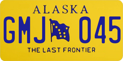 AK license plate GMJ045