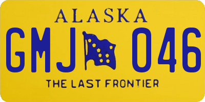 AK license plate GMJ046