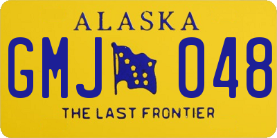 AK license plate GMJ048