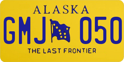 AK license plate GMJ050