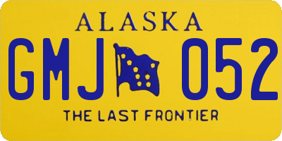 AK license plate GMJ052