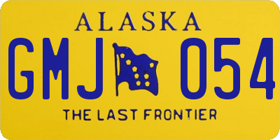 AK license plate GMJ054