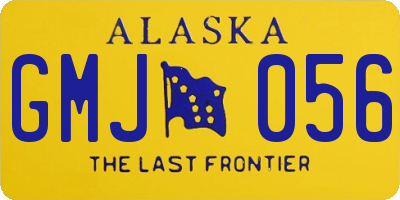 AK license plate GMJ056