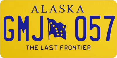 AK license plate GMJ057