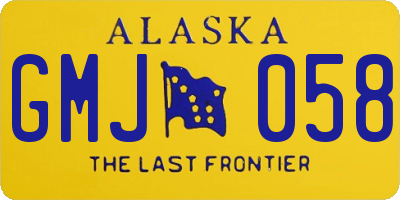 AK license plate GMJ058