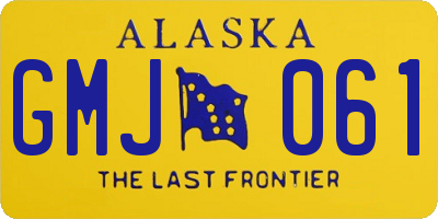 AK license plate GMJ061