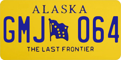 AK license plate GMJ064