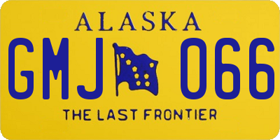 AK license plate GMJ066