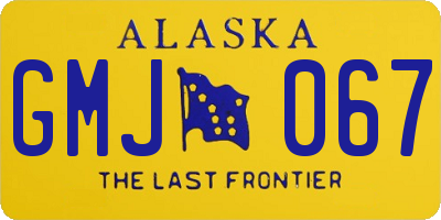 AK license plate GMJ067