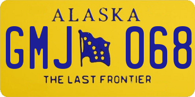 AK license plate GMJ068