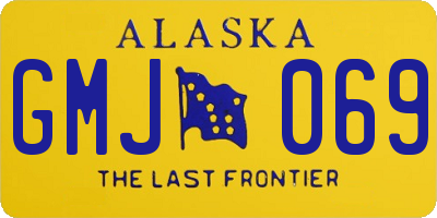 AK license plate GMJ069